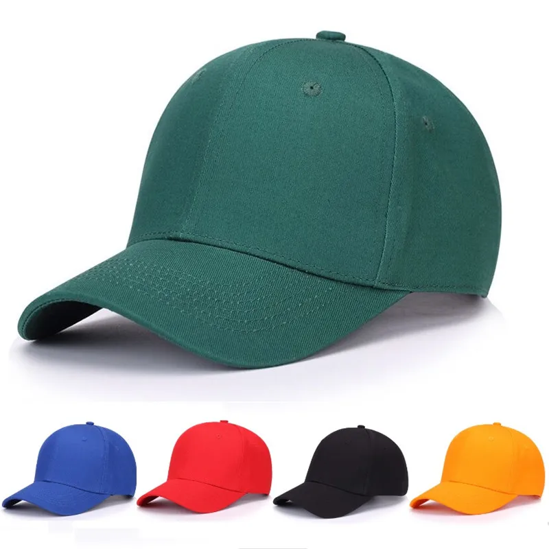 

New unisex adjustable fitted sports cap Trucker hat Solid cotton Baseball caps Men women fishing snapback hats gorros