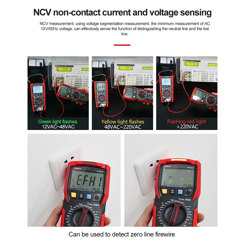 UNI-T UT89XD UT89X True RMS Multimeter Digital Professional Electrical Tester NCV Diode Temperature Triode Capacitance Meter 3