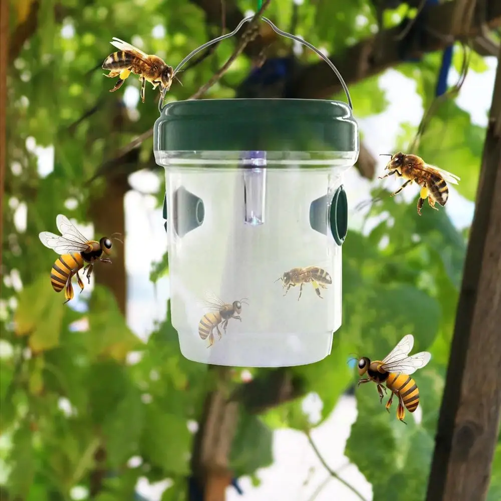 Waterproof Solar Powered Wasp Trap Light for Outdoor Garden