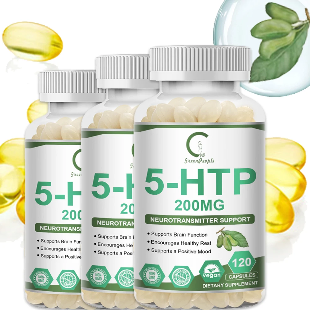 

GPGP Greenpeople Pure 5-HTP Supplement with Vitamin B6 for Healthy Sleep Complete Brain Function,Mood,Stress & Sleep Health