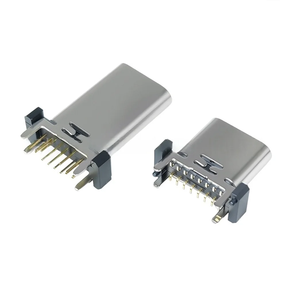 50Pcs Type-C 16P 암 소켓 수직 인라인 플러그/SMD USB 충전 인터페이스 8.8/9.3/10.0/10.5//12.4/13.1/13.7/15.0/17.5 MM