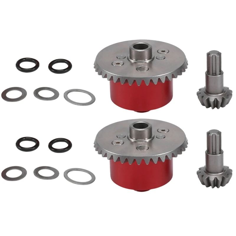 

6X Metal Diff Case Diff Gear 37T Input Gear 13T For ARRMA 1/10 Kraton Senton Big Rock Granite Outcast 4X4 Parts,1