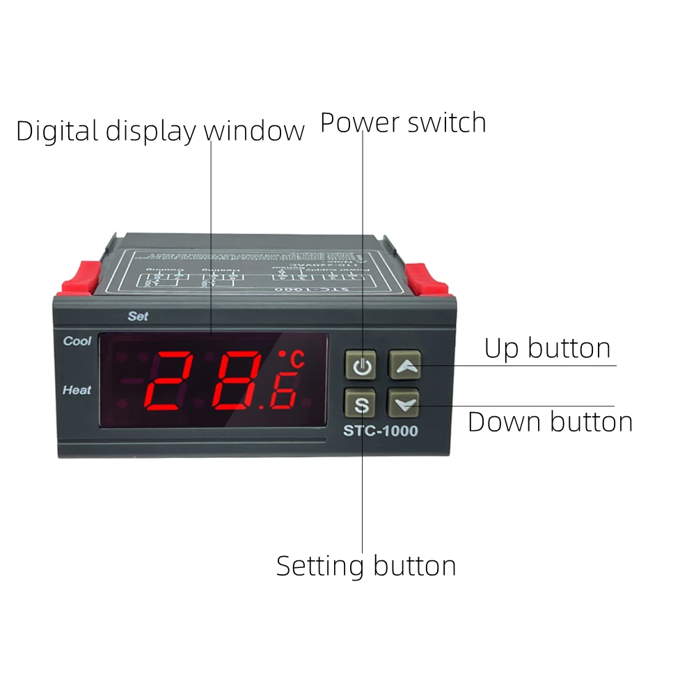 Digital temperature controller digital thermostat STC-1000 for Incubator Temperature Control