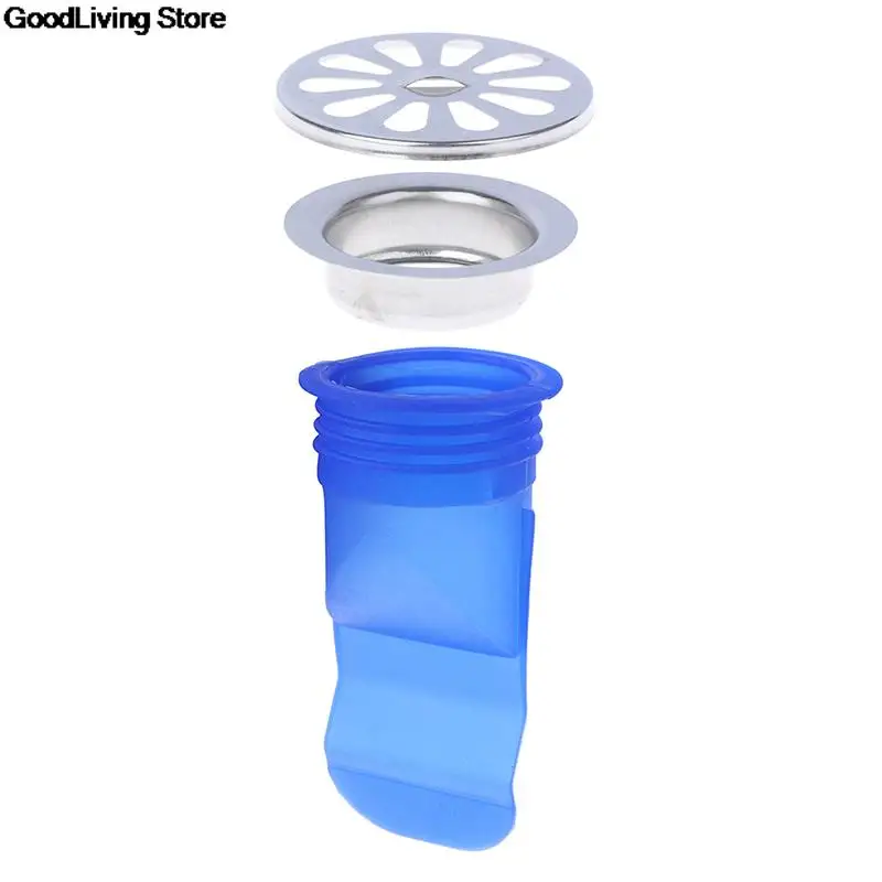 1PC Kitchen Anti-odor Plug Sink Shower Strainer Bathroom Sink Drain Floor Drain Round Stainless Steel Leak Accessories kitchen sink filter drain filter shower drain cover shower water stopper drain strainer