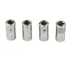 4x 1/4" Ratchet Drive Socket Adapter 6.3mm Square Drive To 1/4" Hex Shank Socket Bits Converter Screwdriver Holder Adapter 1
