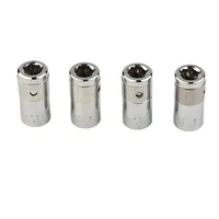 4x 1/4" Ratchet Drive Socket Adapter 6.3mm Square Drive To 1/4" Hex Shank Socket Bits Converter Screwdriver Holder Adapter 1