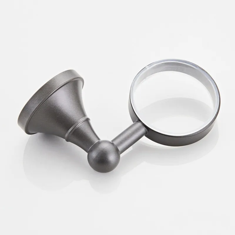 gray Simple retro toothbrush cup holder brass antique Wall hanging antique ceramic cup bathroom pendant mouthwash toothbrush