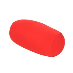Compact Microbead Support Pillow for Travel and Home Comfort (Red)