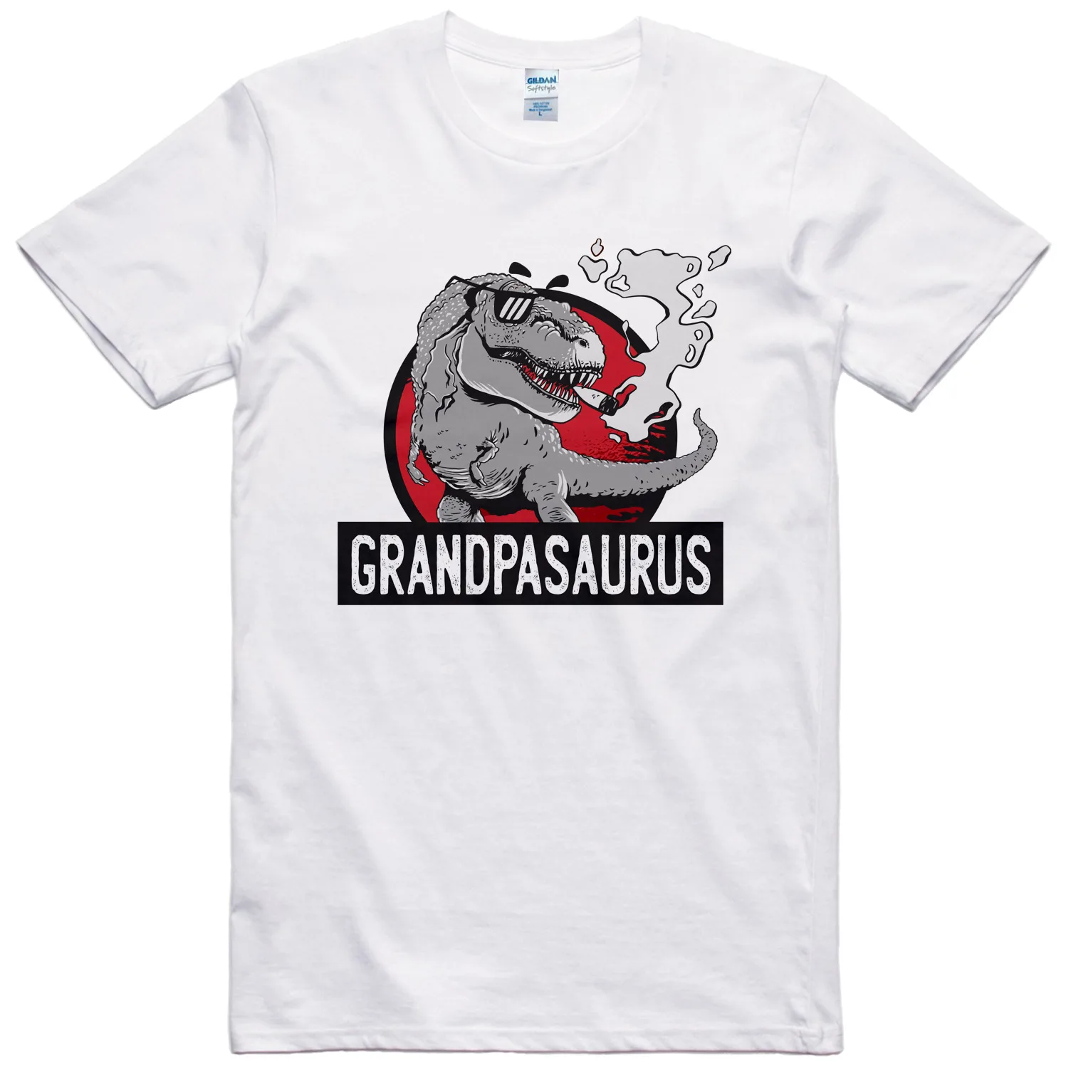 

Футболка Grandad с забавным принтом динозавра, 100% хлопок