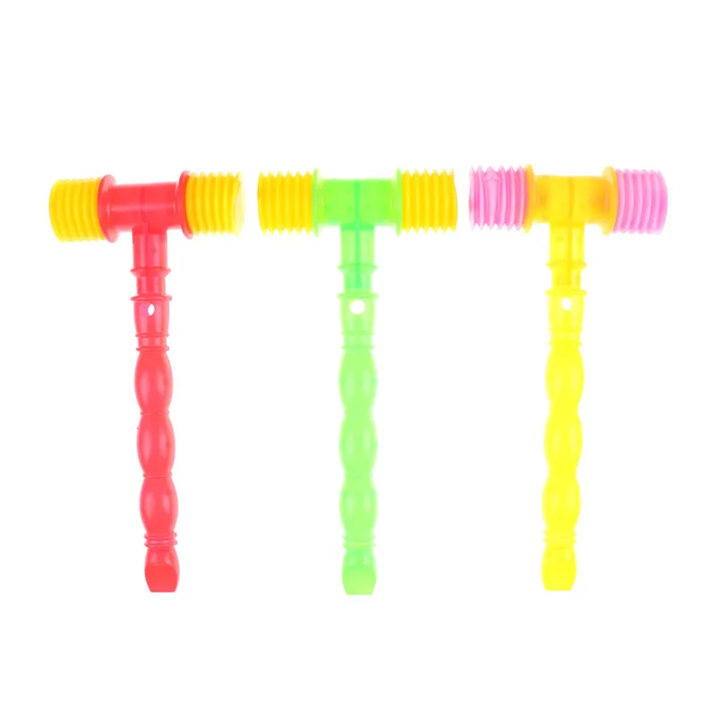 

25cm Durable Child Whistle Training Toddler Baby Kids Handle Plastic Hammer Noisy Whistle Toys For Fun Baby Noise Maker