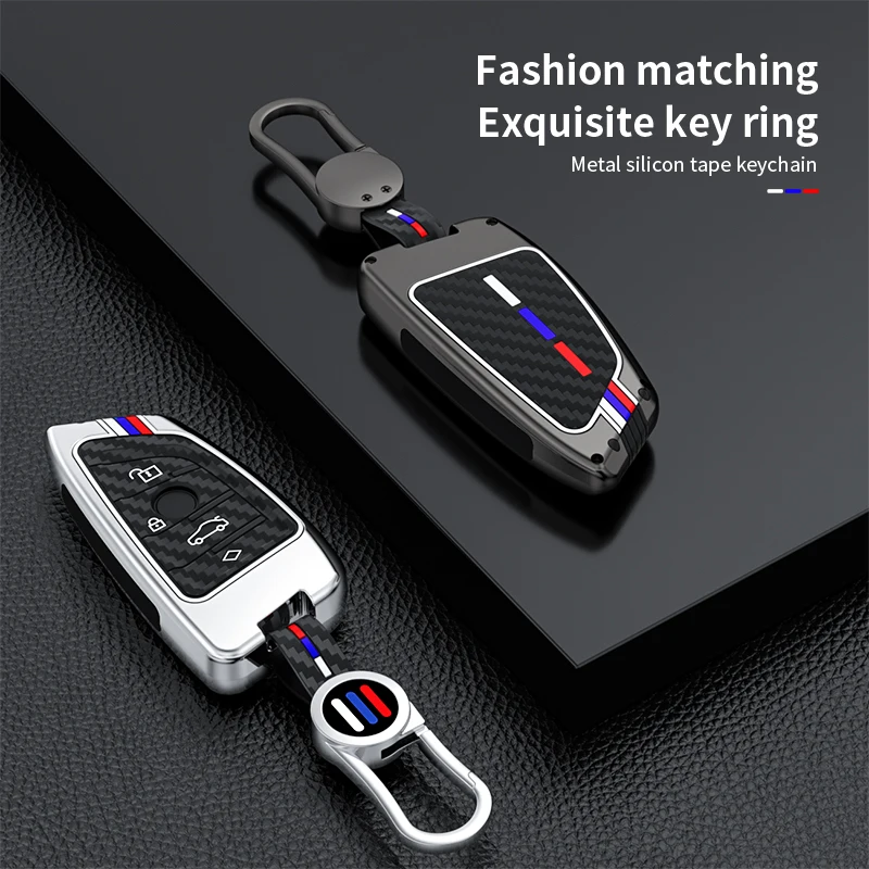 Zinc Alloy Car Key Case Cover key case cover key case car key shell For BMW X1 X3 X4 X5 F15 X6 F16 G30 7 Series G11 F48 F39 520 525 f30 118i 218i 320i Car Accessories