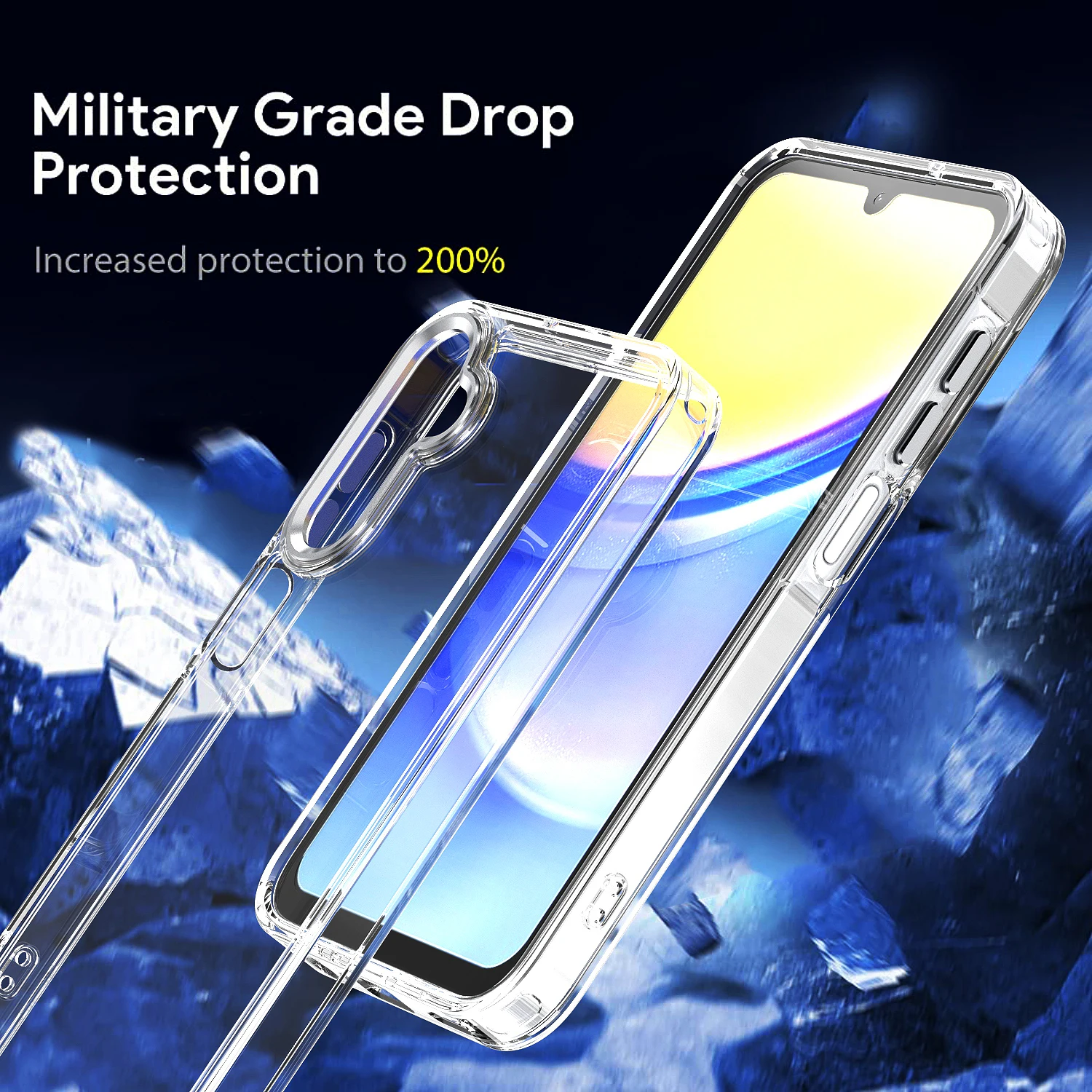 Luxury Shockproof Transparent Phone Case Cover