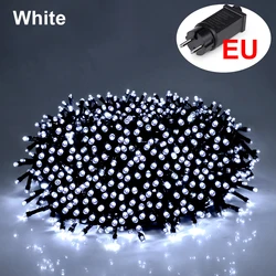Enchanting LED Fairy Lights - Waterproof String Garland for Festive Indoor & Outdoor Decor (White -EU Plug)