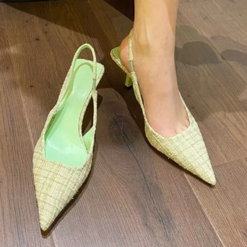 

Ladies Shoes on Sale Summer Modren Pointy Women's Sandals Office Lady Thin High Heels Sexy Party Sandal Female босоножки летние