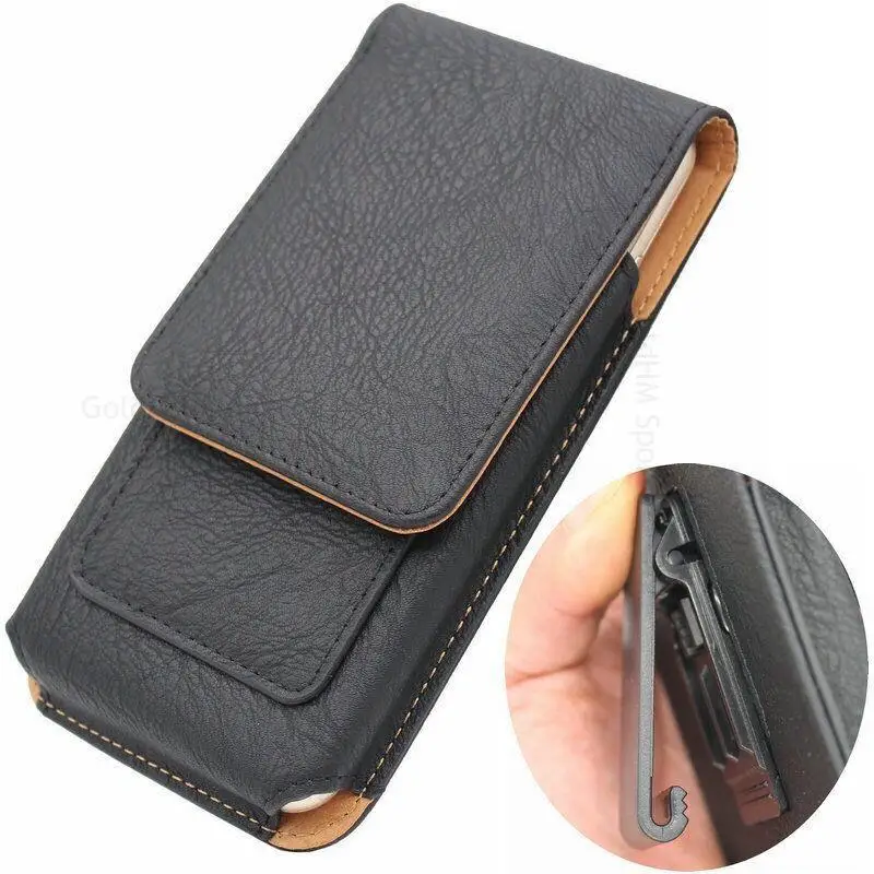 

For ZTE Blade V50 Vita Phone Pouch Leather Waist Bag For Blade V50 Smart V70 Pro L220 V41 V40 V30 Vita Wallet Holder Flip Case