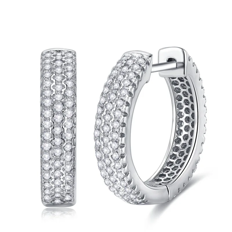 

Серебряное кольцо для ушей S925 пробы, модное и ажурное украшение для мужчин и женщин, универсальное ювелирное изделие