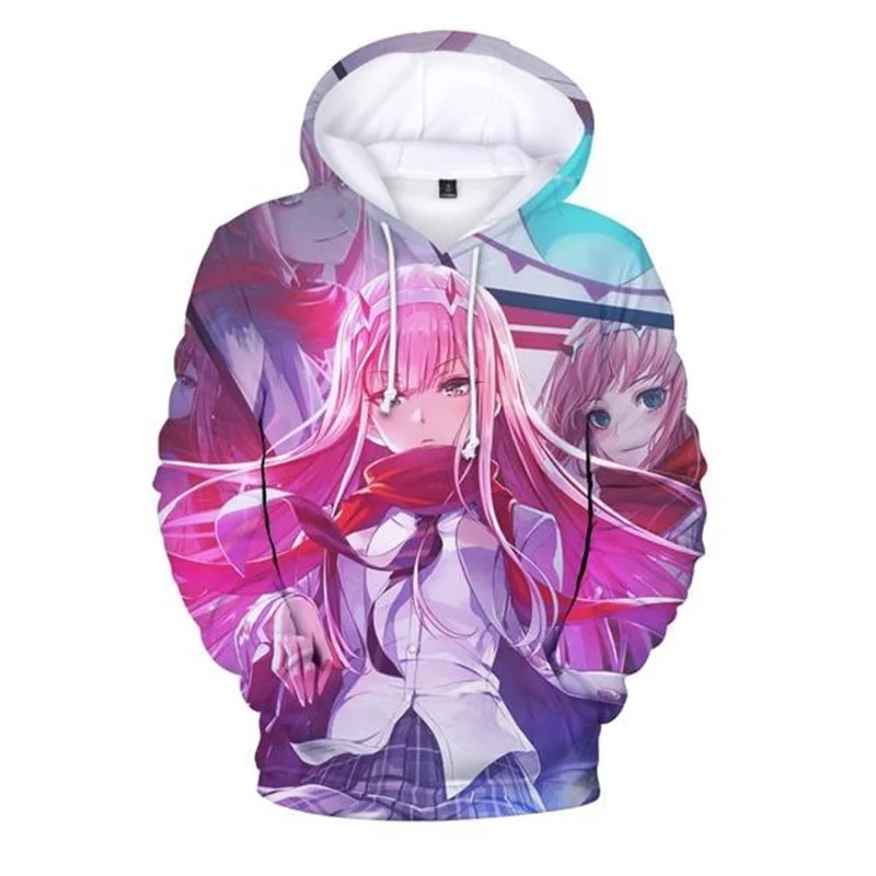 

Anime Darling In The Franxx Hoodies Men Cartoon 3D Printed Women Autumn Hooded Sweatshirt Kids Comfortable Top Hoodie Clothing