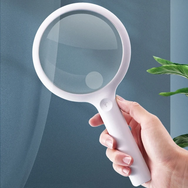 Led Light Magnifier  Magnifying Glass - Magnifying Glass Light 30x  Handheld Led - Aliexpress