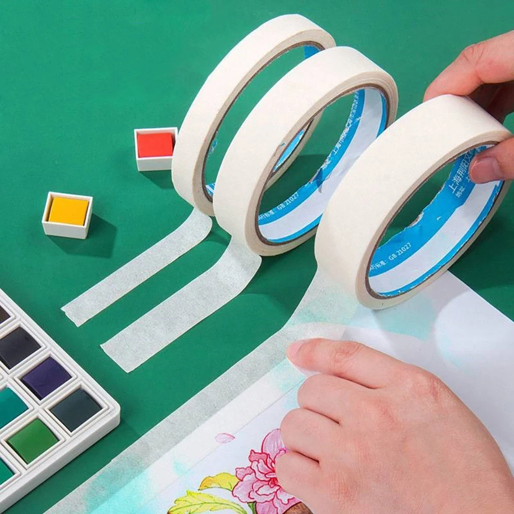 White Writable Waterproof Masking Tape for Art and DIY Projects (12M)