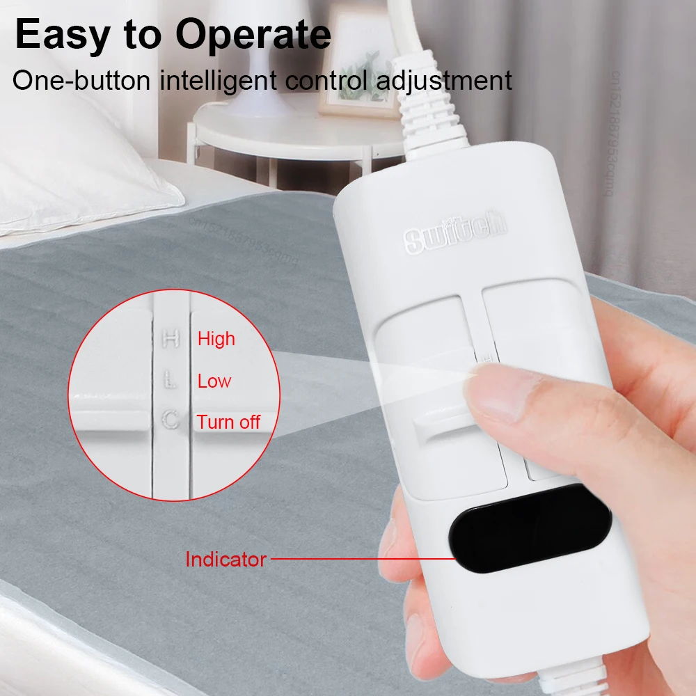 Electric Blanket 220V Electric Heating Blanket Heated Bed Blanket Electric Heating Pad for Bed Thermal Mattress Body Heating Mat 3