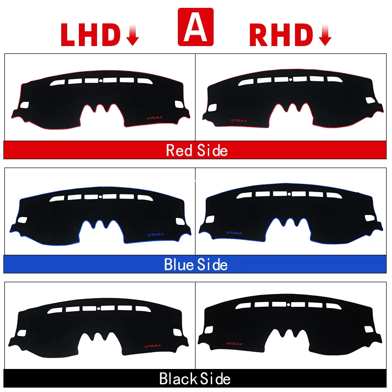 For Suzuki Vitara LY Hybrid 2015 Car Dashboard Cover Mat Sun Shade Pad Instrume Panel Carpets Accessories dashboard cover dashboard rubber pads