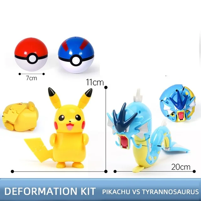 Pokemon Figures Genuine Original Deformation Toy