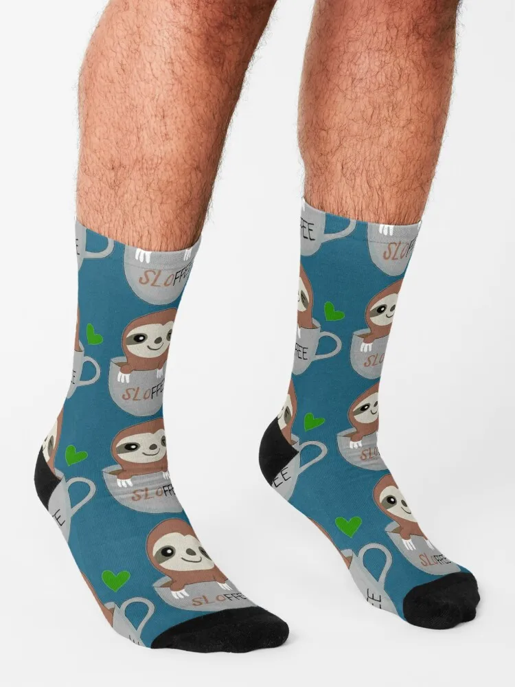 spirit animal (sloth) Socks essential Socks Women's Fun socks cartoon socks