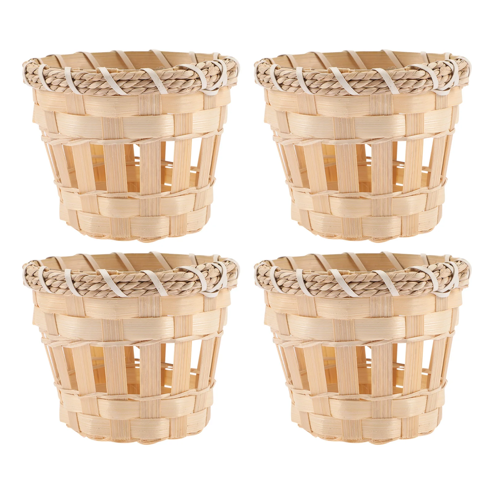 

4 Pcs Small Lampshade Household Barrel Shades Light Bulbs Ceiling Mini Lampshades for Bamboo Drum Fixture