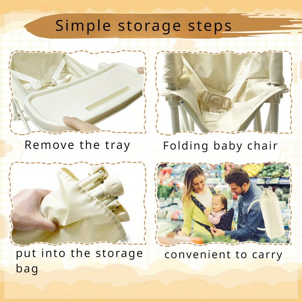 Foldable Baby High Chair