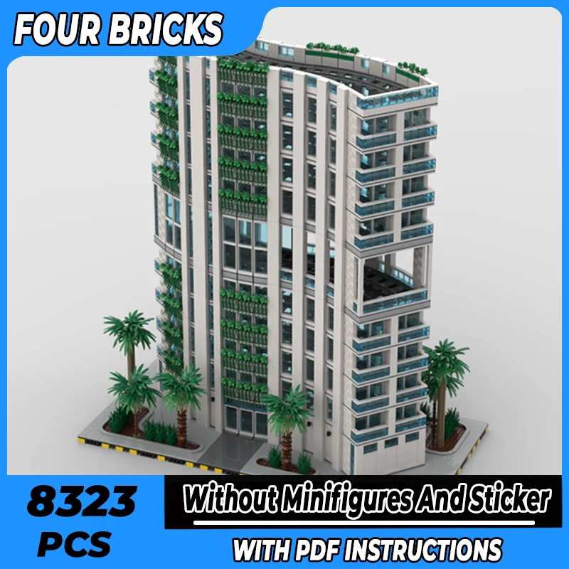 

Moc Building Bricks City Street View Model Poison Ivy Towers Technology Modular Blocks Gifts Toys For Children DIY Sets Assembly