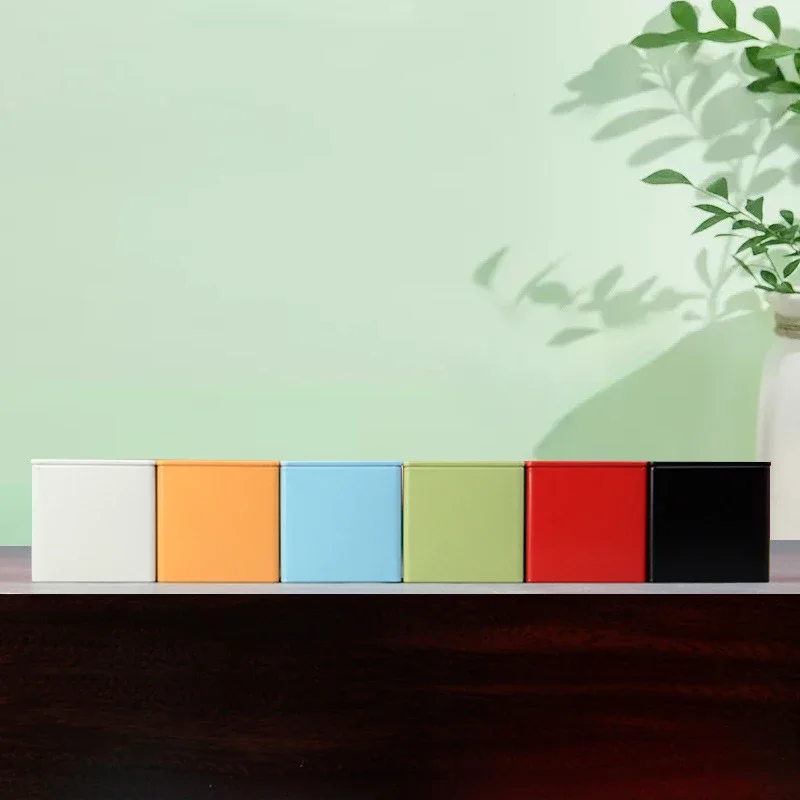 Tea Tin Box Tea Storage Containers Portable Metal Storage Box Empty Packaging tea tin box tea canister