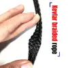 12 strands braided black pure Kevlar braided rope hollow rope eye loop rope 1