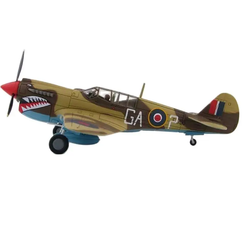 1:72 Scala British Air Force P-40N Warplane Lega E Plastica Modello Di Simulazione Collezione Regalo Giocattolo Decorativo Display Pressofuso