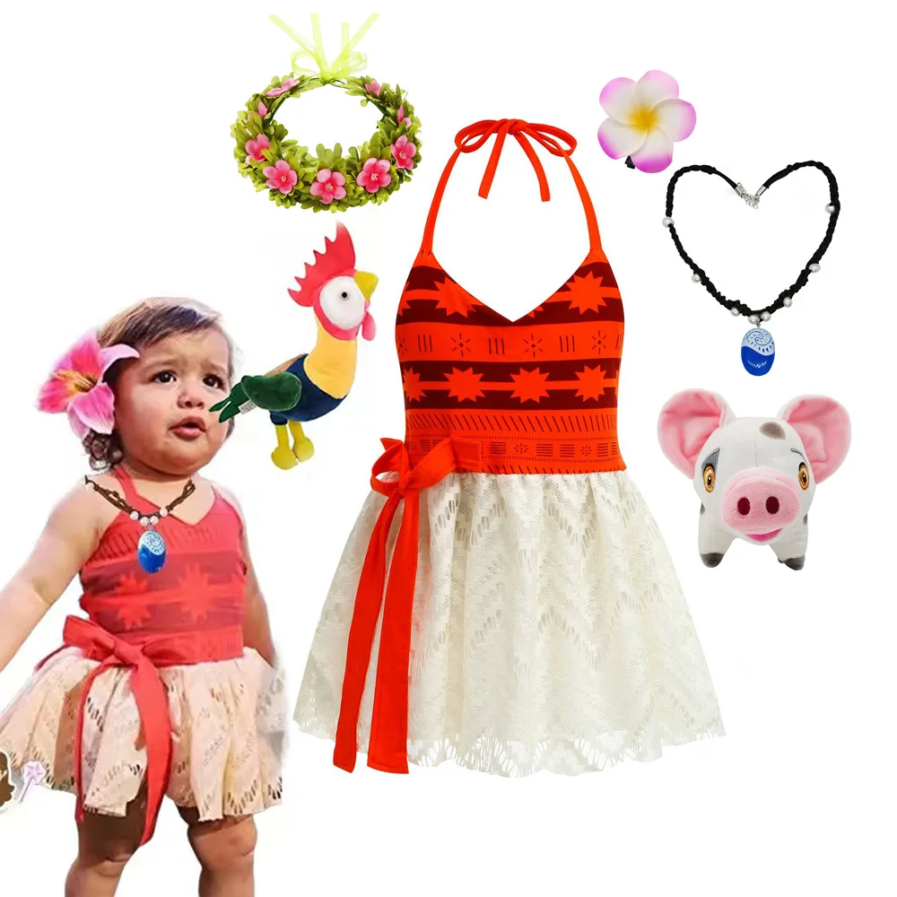 Moana NiÃ±as Vestidas De Hawaianas Moana Para Traje Vaiana Disney