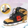 Sport Basketball Shoes Building Blocks Sneakers Models Pen Container DIY Mini Bricks Pencil-box Toys for Children Boy Stationery 4