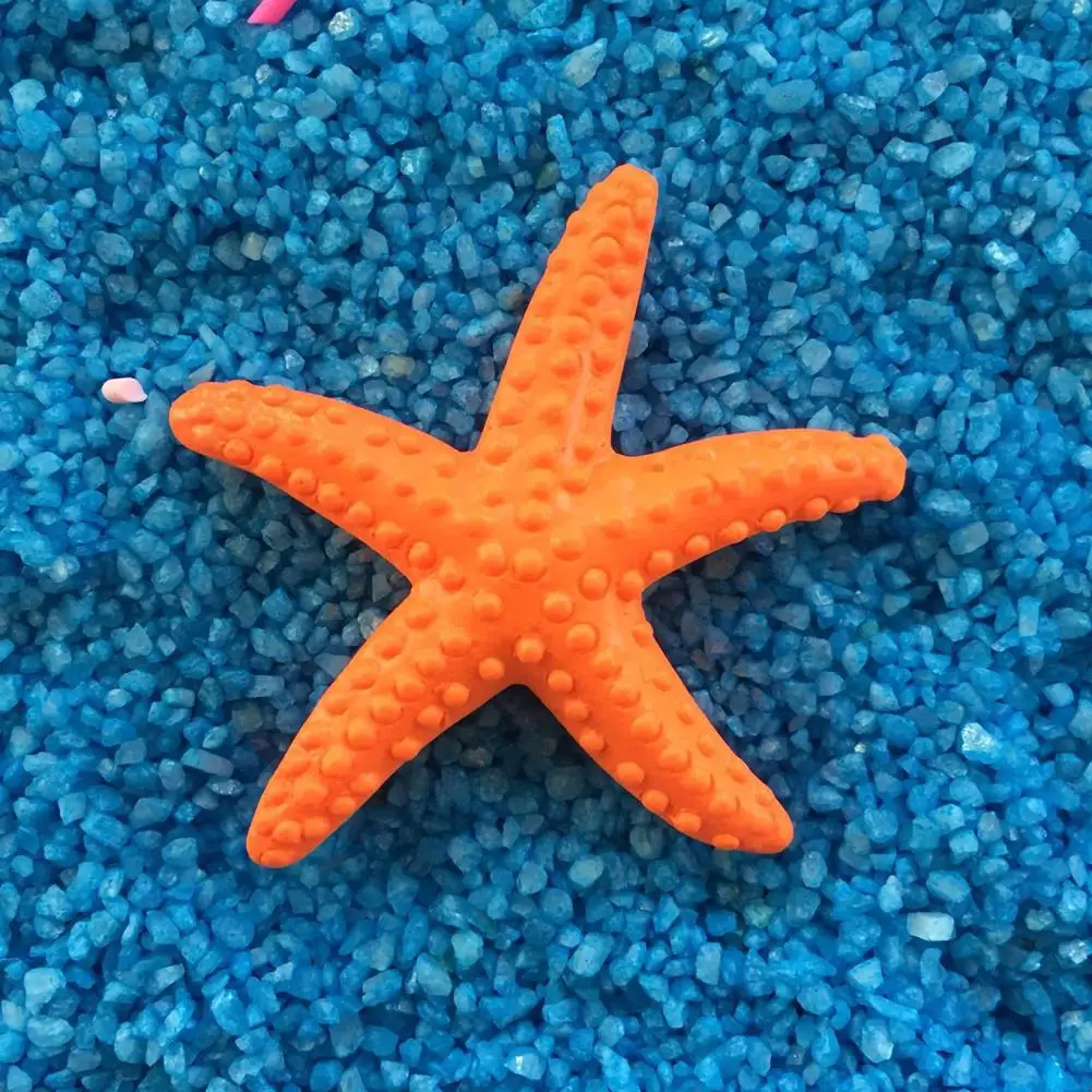 Resin Starfish Ornaments Mini Artificial Starfish Colorful Resin Sea Star Starfish Mini Ornament Fish Tank Ornaments Aquariums Decoration Accessories