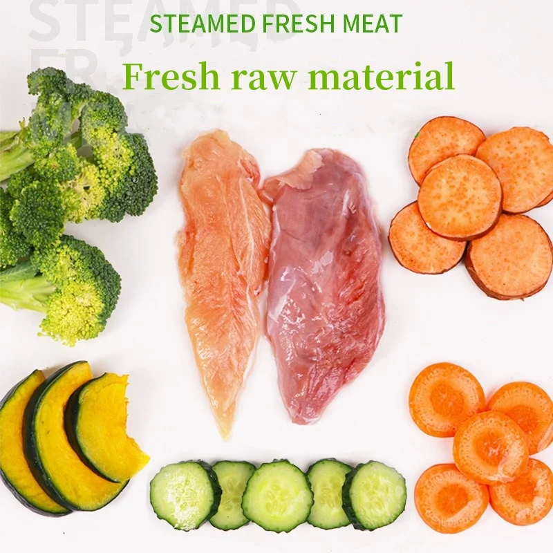 Pet Snacks Grain-free Fresh Meat Dog Rice Wet Food Pack Mixed with Dog Food Snacks Chicken Duck Meat Vegetables