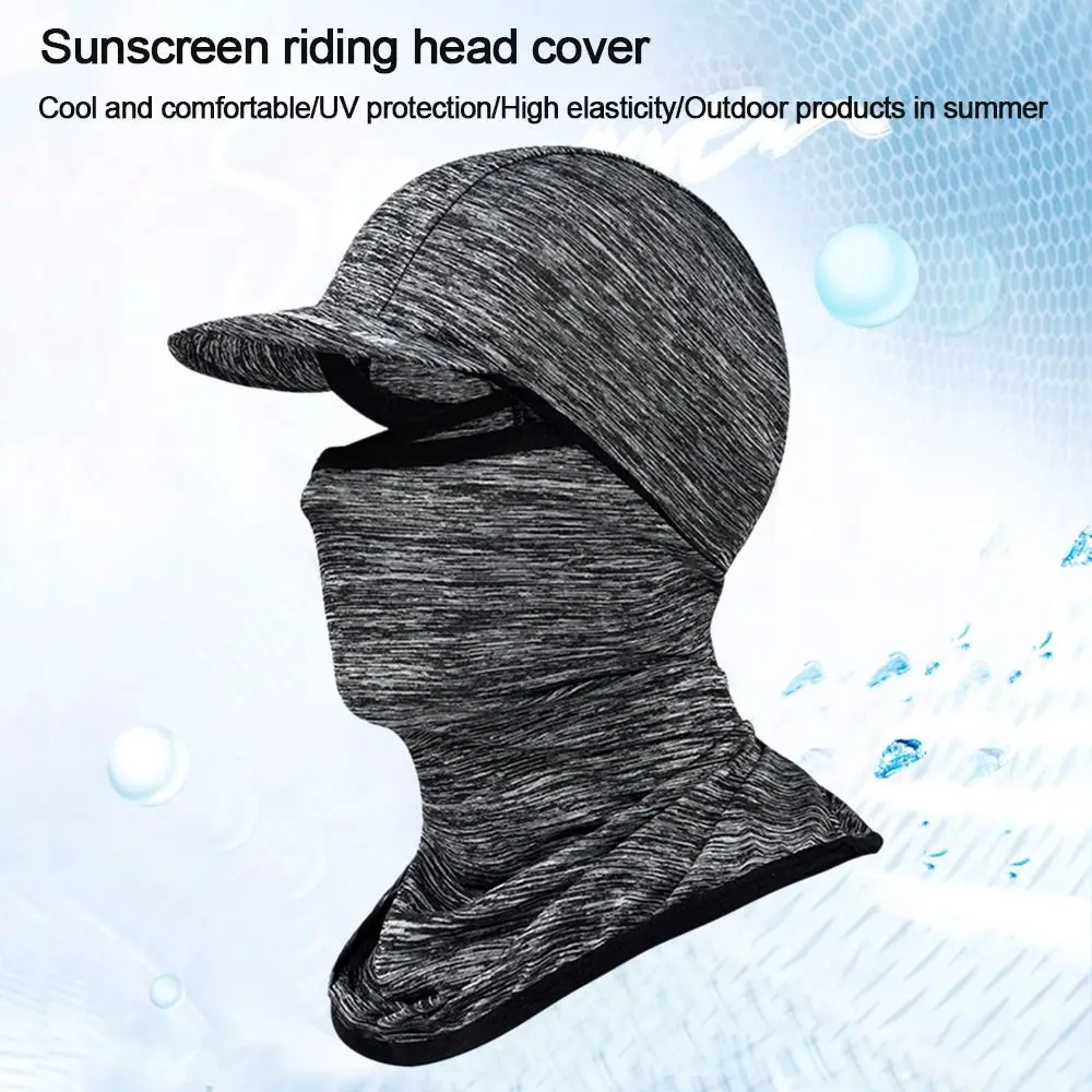 Cycling Balaclava Ice Silk Cap Sun Visor Hat Hat Face Cover Motorcycle Helmet Liner Sport Fishing Balaclava Cycling Cap 6