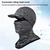 Cycling Balaclava Ice Silk Cap Sun Visor Hat Hat Face Cover Motorcycle Helmet Liner Sport Fishing Balaclava Cycling Cap 6