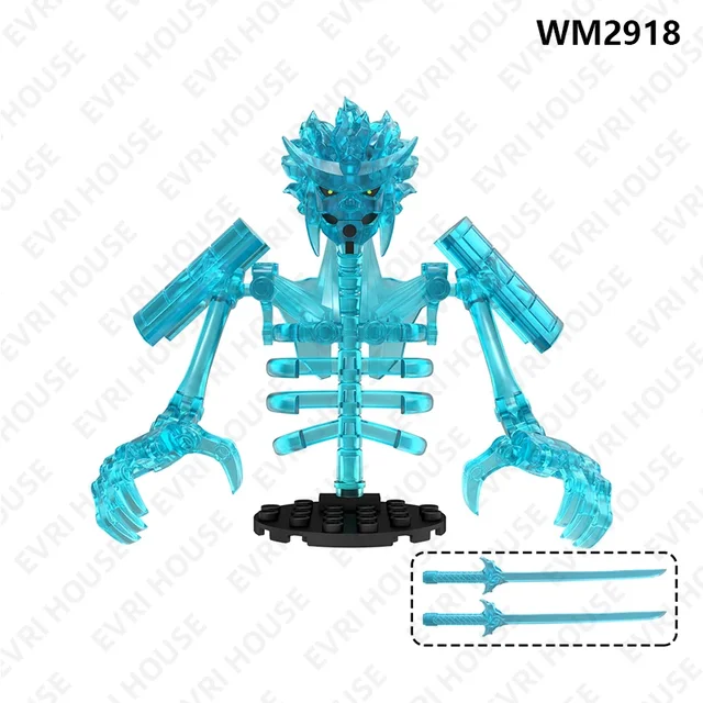 Animes Mini Action Figures Bricks Building Block Doll Comic Assembly Assembly Toys for Children WM6208 2