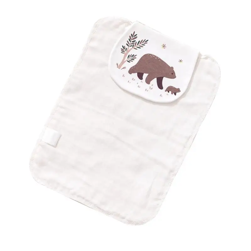 Children Back Sweat Absorbent Towel High Absorbent Back Towel Combed-Cotton Back Cloth for Baby Unisex Long Sweat Towel