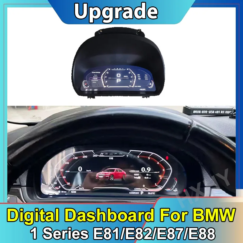 Car Lcd Digital Cluster Virtual Cockpit Speedmeter Dash Per Bmw Serie 1 E81/E87/E88 2007-2012 Unità Pannello Schermo Strumento