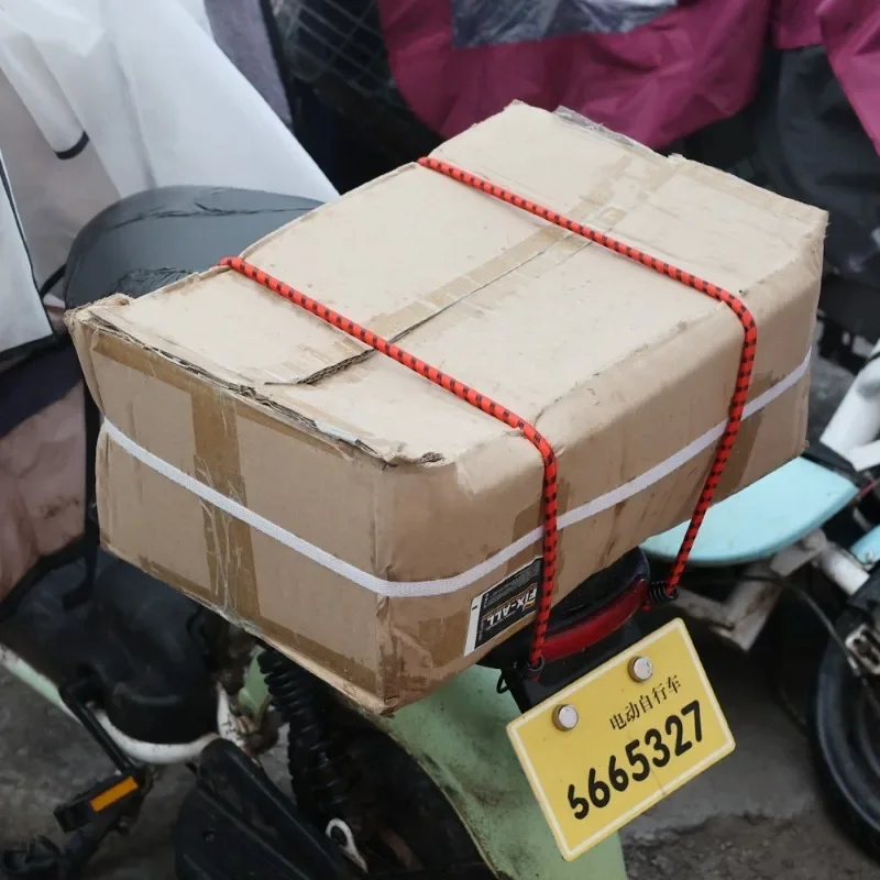 Motorcycle Luggage Strap Car Luggage Strap Rope Cargo Luggage Fixed Straps Elastic Rubber Tie Bicycle Motorcycle Riding Equipment 150/120/100/80/60/40cm