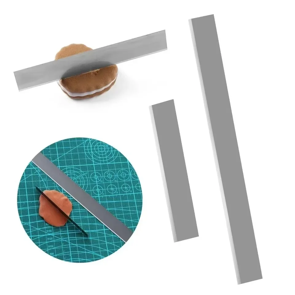 DIY Pottery Flexible Stainless Steel Clay Polymer Clay Cutter Blade Ceramic Tools Modeling Fabric Art Handmade Sculpting