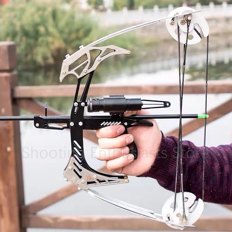 

Уличный охотничий лук для стрельбы из нержавеющей стали металлический лук с шкивом композитный лук охотничий лазерный набор для практики