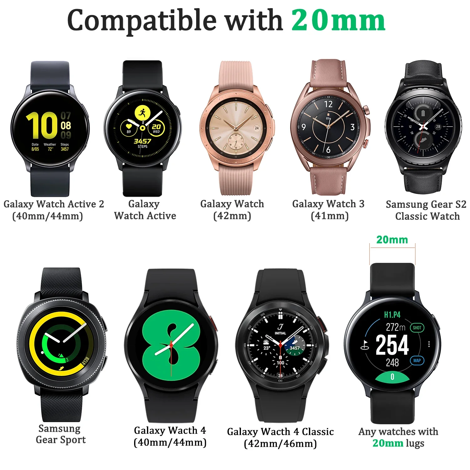 Silicone Smartwatch Strap - Soft Bracelet Wristband for Enhanced Comfort