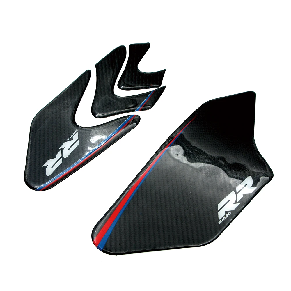 

Motorcycle Fuel Tank Traction Side Pad Gas Knee Grip Anti Slip Decals Carbon Fiber Protector Stickers For BMW S1000RR S1000R HP4