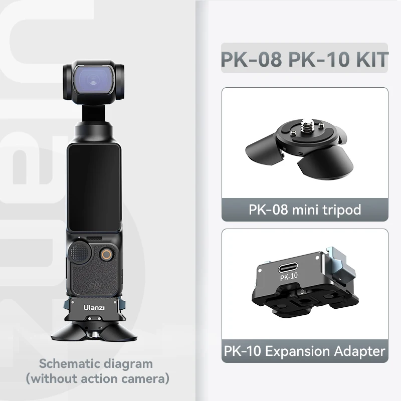Ulanzi PK-10 Pocket 3 Expansion Adapter for DJI Osmo Pocket 3 with