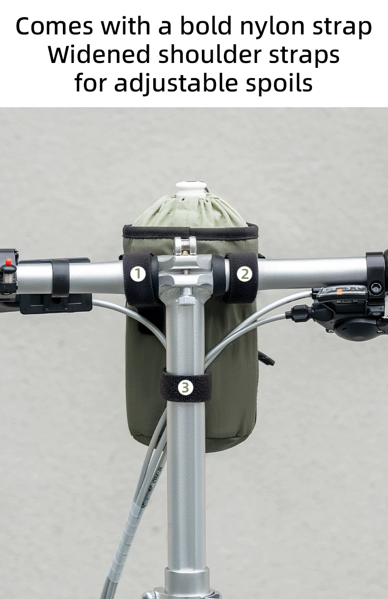 bike handlebar bag detail
