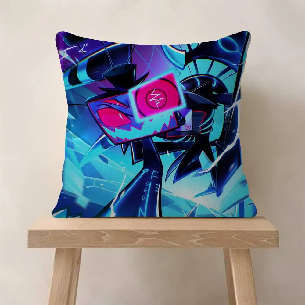 Anime H-Helluva Boss Vox Kissen, Geschenk, Heim- und Bürodekoration, Schlafzimmer, Sofa, Auto, Kissenbezug, 45 x 45 cm – Detail 14